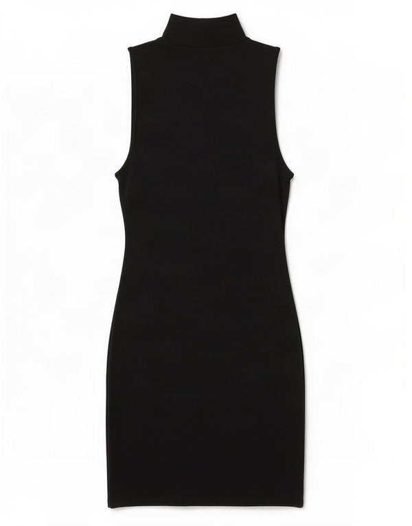 Zara Womens Sleeveless Bodycon Dress UK 12 Medium Black