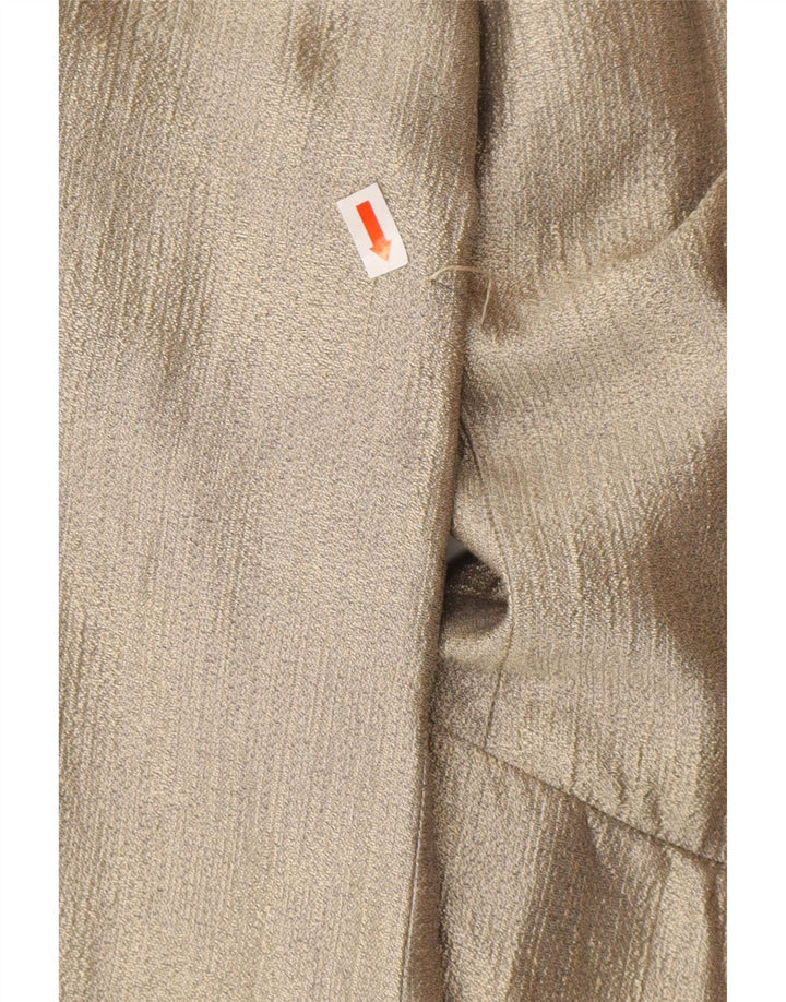 ESCADA Womens Elements Longline 1-knap blazerjakke EU 36 Small Gold