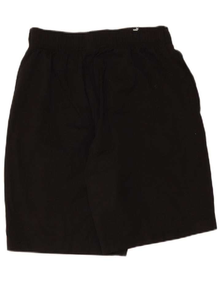 Puma Herre grafiske sportsshorts Medium Sort Polyester