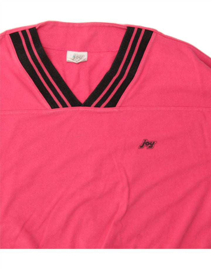 JOY Womens Oversized Sweatshirt Jumper UK 16 Large Pink Vintage Joy and Second-Hand Joy from Messina Hembry 