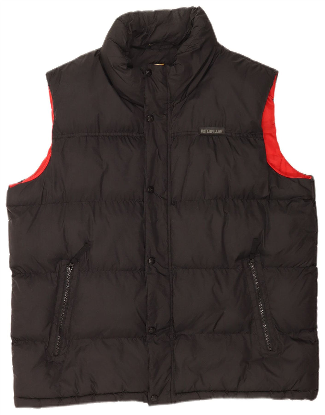 Caterpillar Herre Polstret Gilet UK 44 2XL Sort Nylon