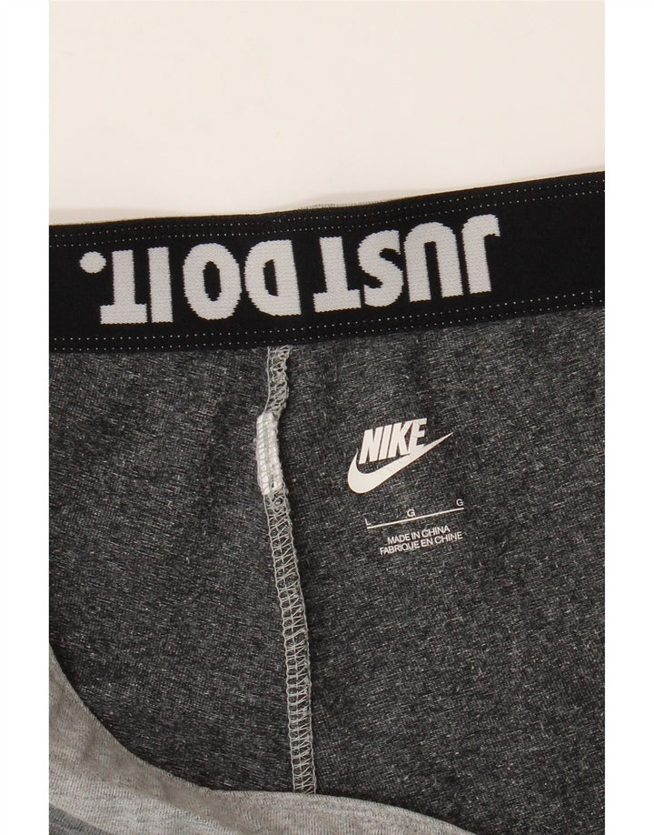 NIKE Grafiske Leggings til kvinder UK 14 Large Grå