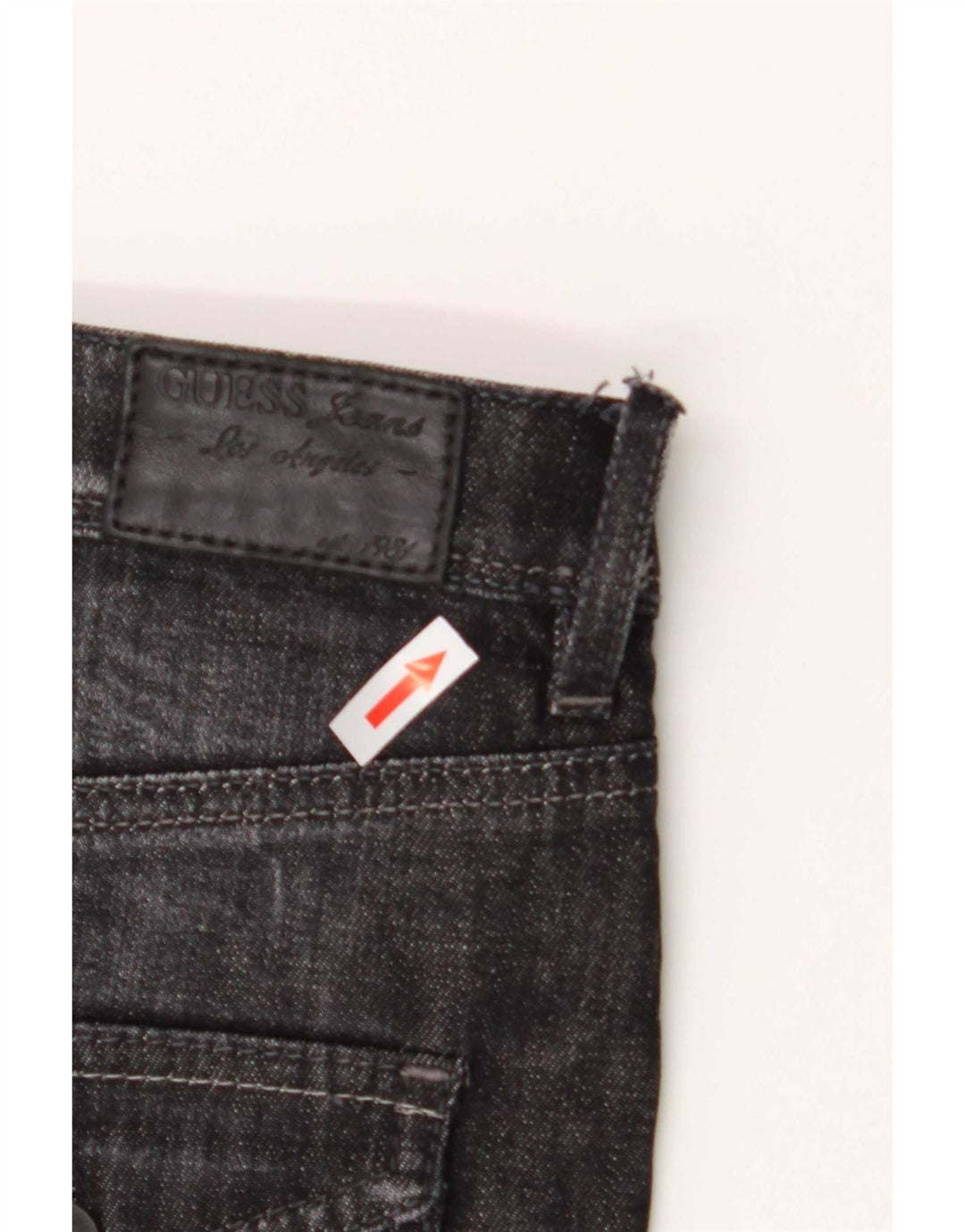 Guess denimnederdel til kvinder W27 Lille sort bomuld