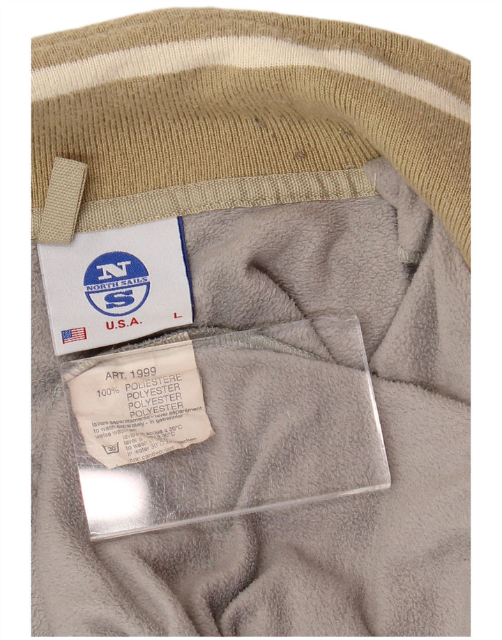 NORTH SAILS Herre lynlås hals fleece jumper stor grå polyester