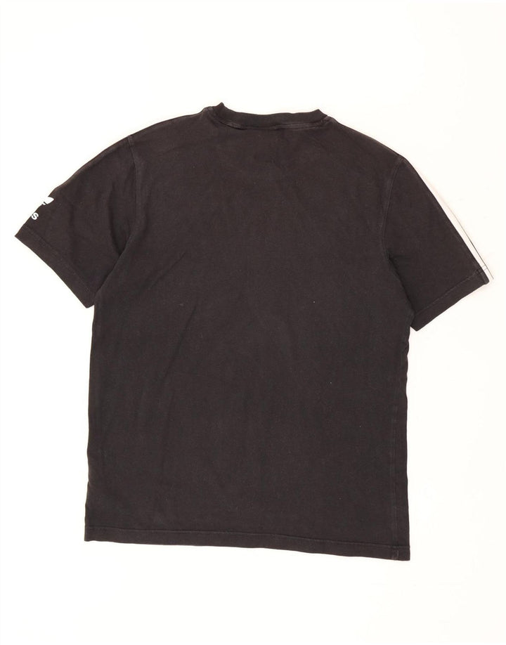 ADIDAS Herre T-Shirt Top Lille Sort Bomuld