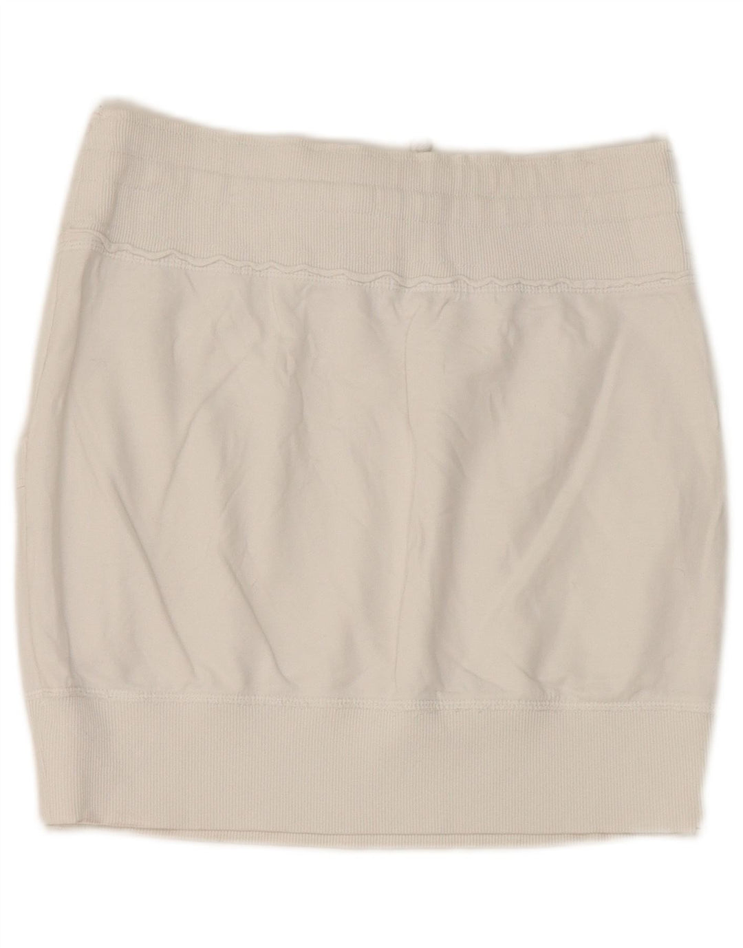 Benetton Dame Mini-nederdel UK 12 Medium White