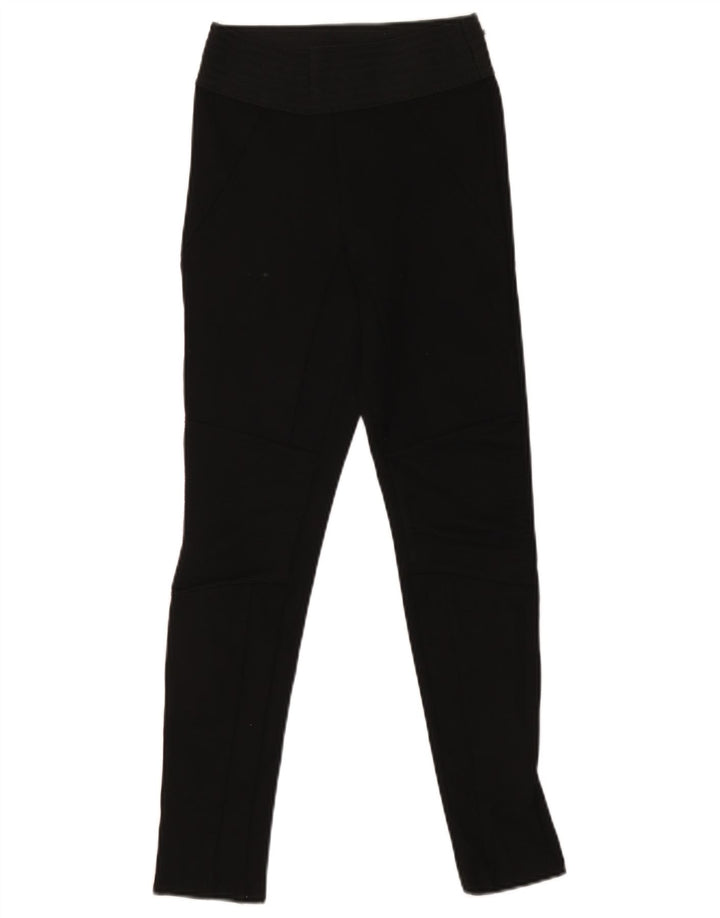 Zara Womens Leggings UK 8 Small Black
