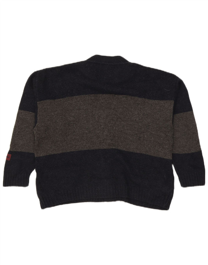 Les Copains drenge cardigan sweater 12-13 år marineblå stribet