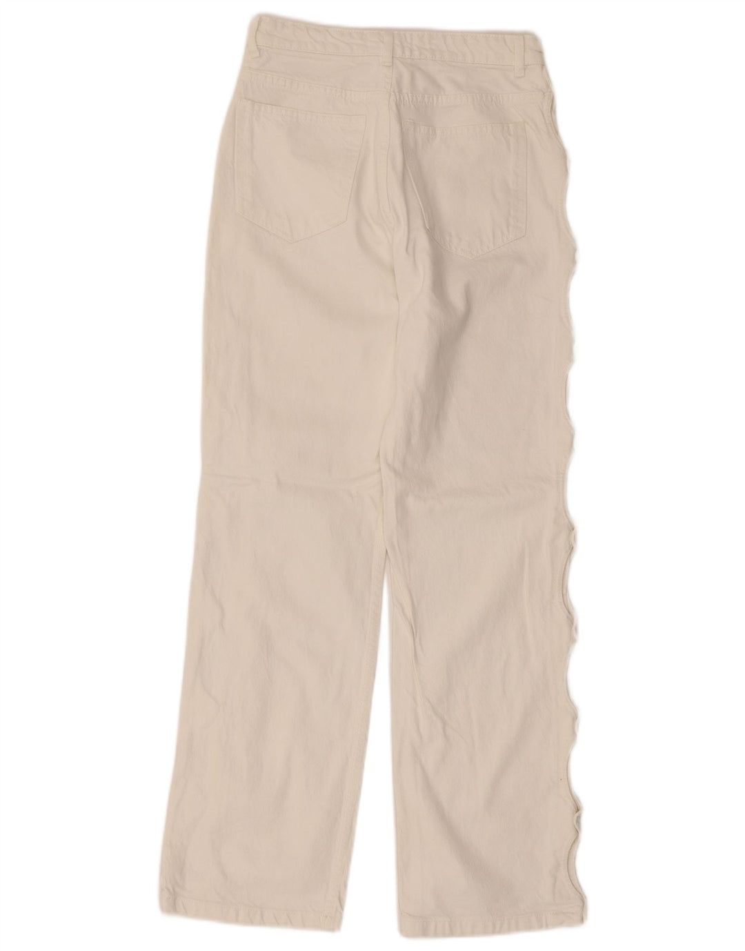 Zara Dame Straight Jeans EU 36 XS W26 L29 Hvid