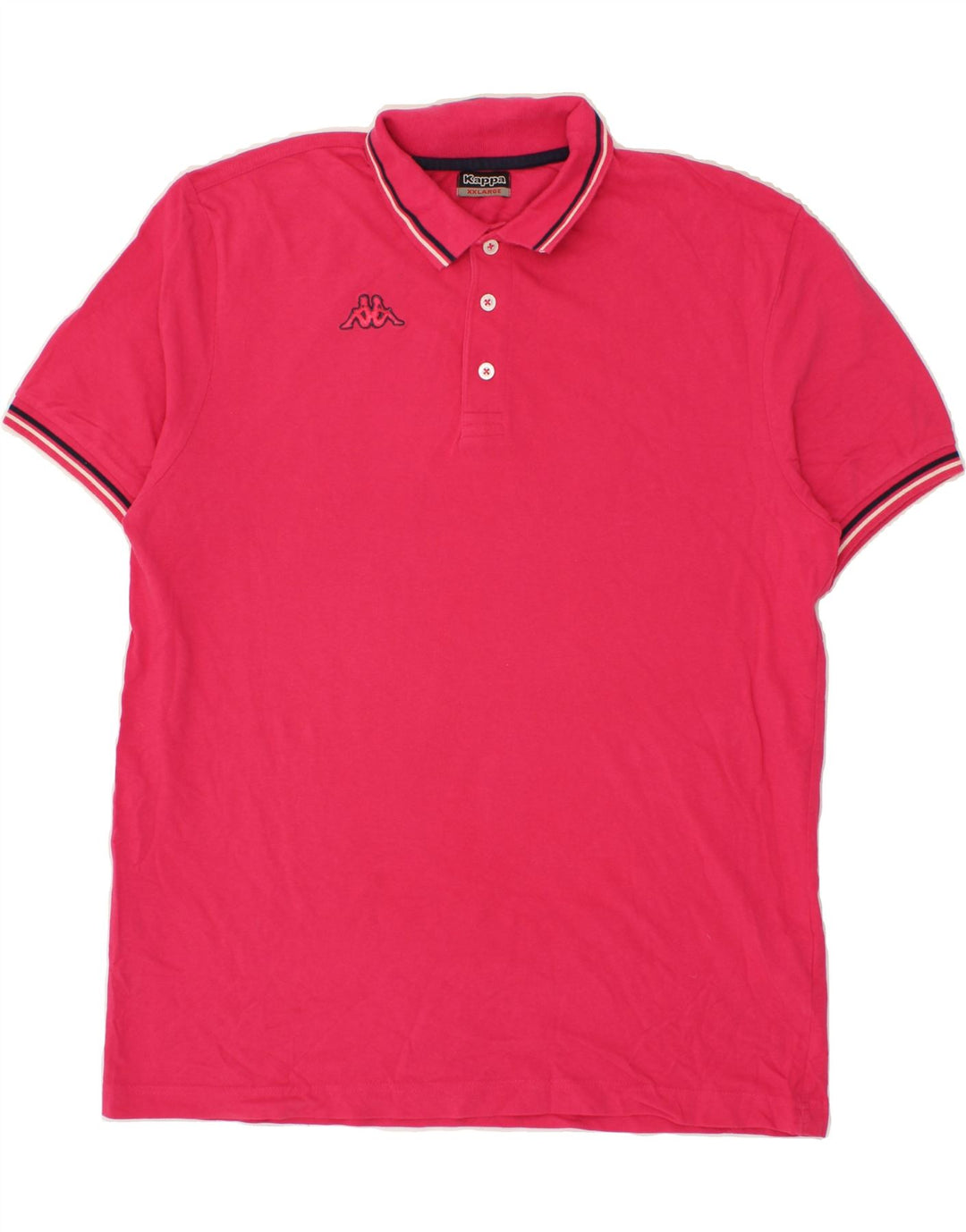 KAPPA Mens Polo Shirt 2XL Pink Cotton Vintage Kappa and Second-Hand Kappa from Messina Hembry 