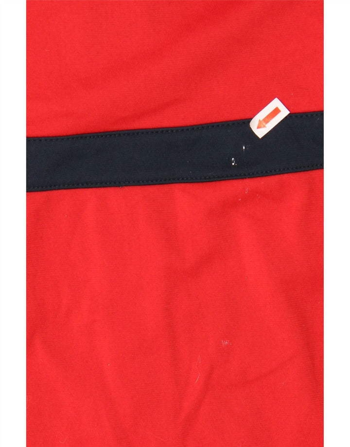 NIKE Mens Tracksuit Top Jacket UK 38/40 Medium Red Colourblock Vintage Nike and Second-Hand Nike from Messina Hembry 