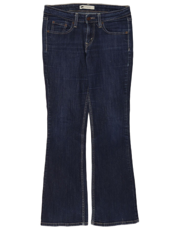 Levi's Womens 518 Super Low Bootcut Jeans US 7 Medium W30 L30 Navy Blue