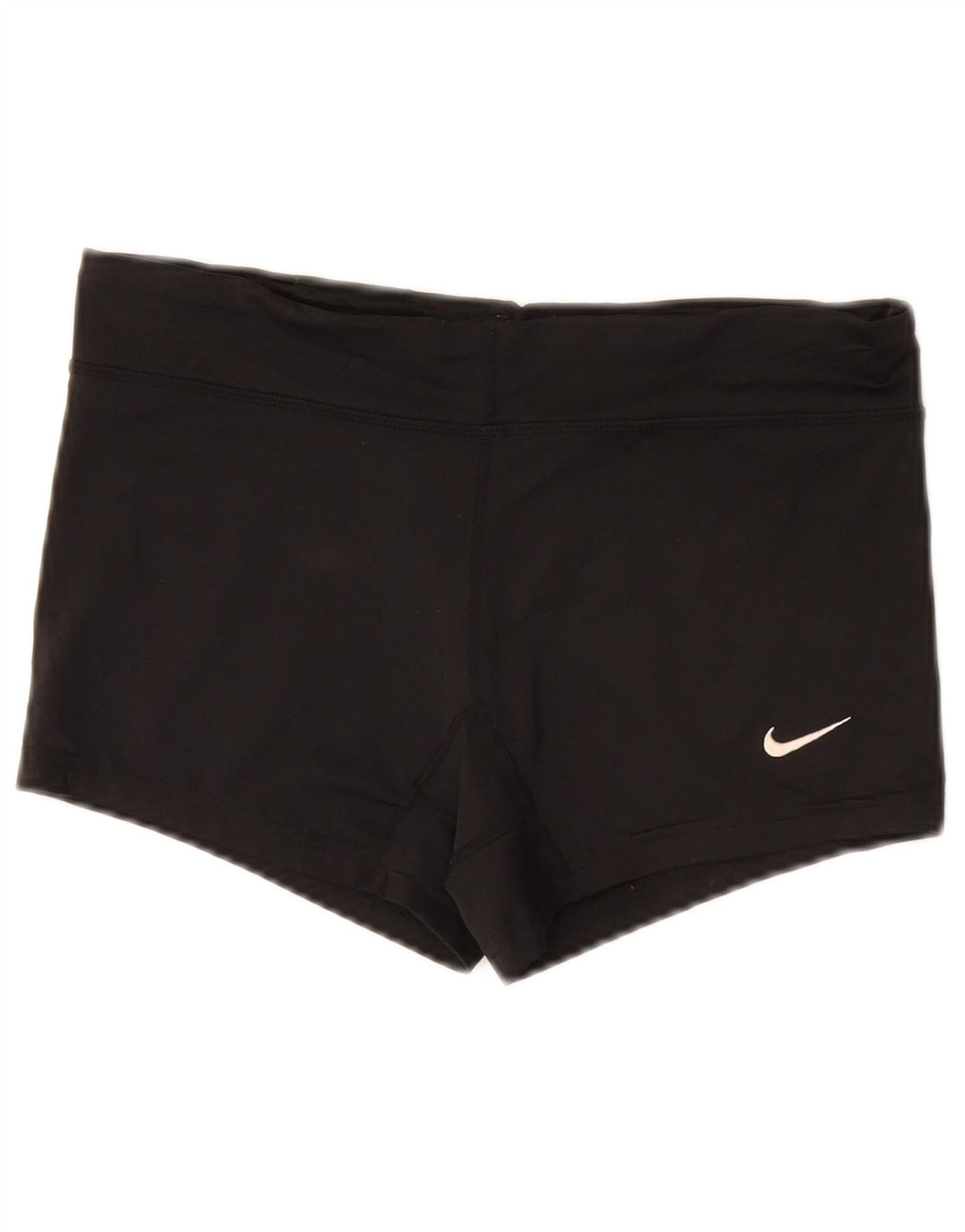 NIKE Dri Fit sportsshorts til kvinder UK 10 Lille sort polyester