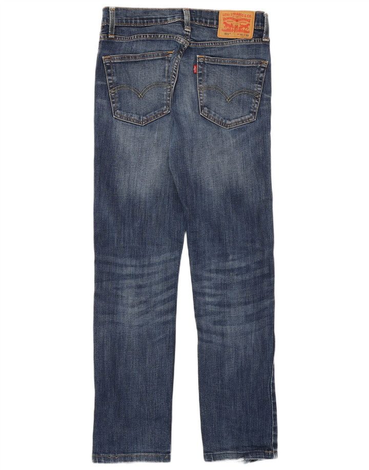 Levi's Herre 511 Distressed Slim Jeans W30 L29 Blå Bomuld