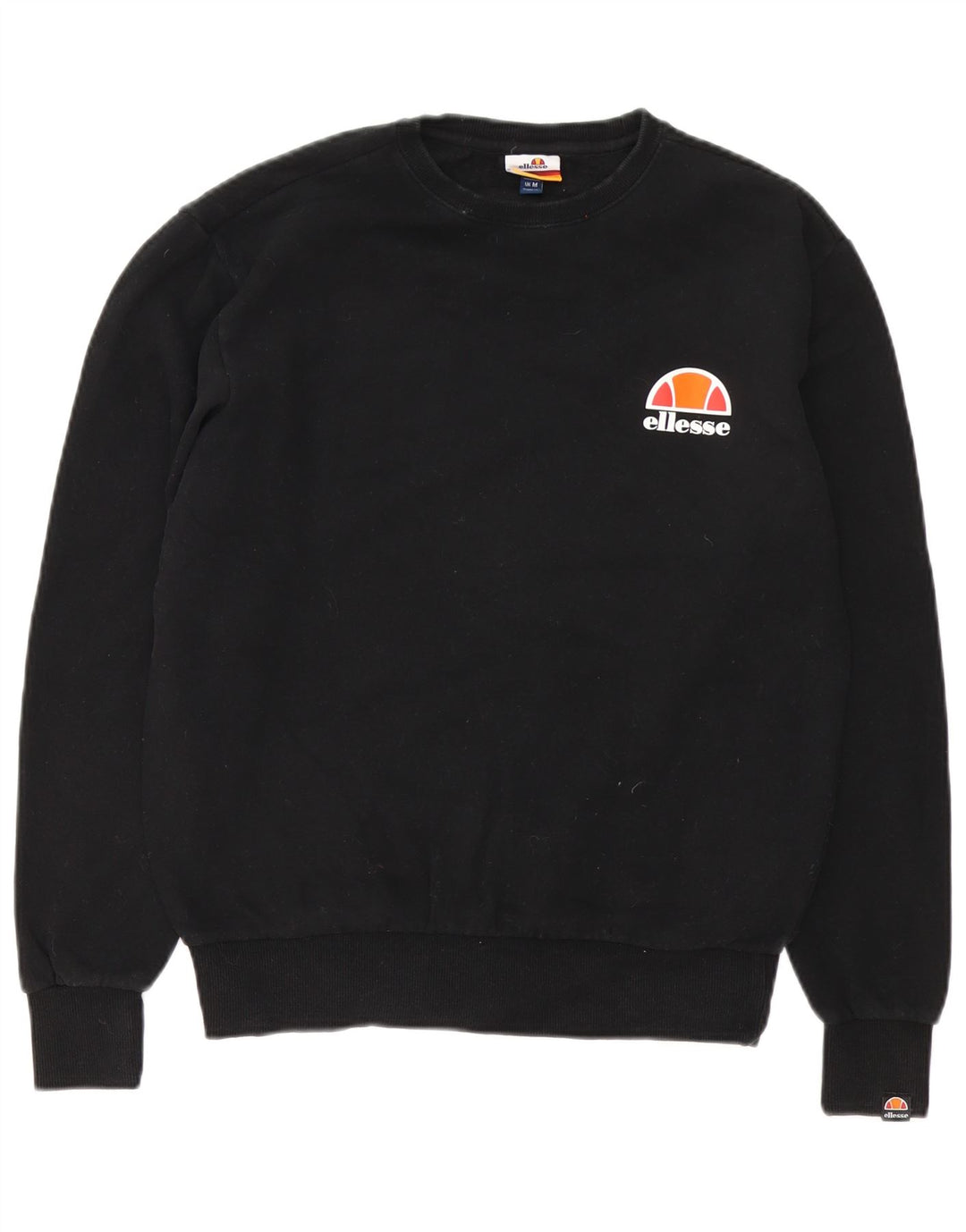 Ellesse Herre Sweatshirt Jumper Medium Sort Bomuld