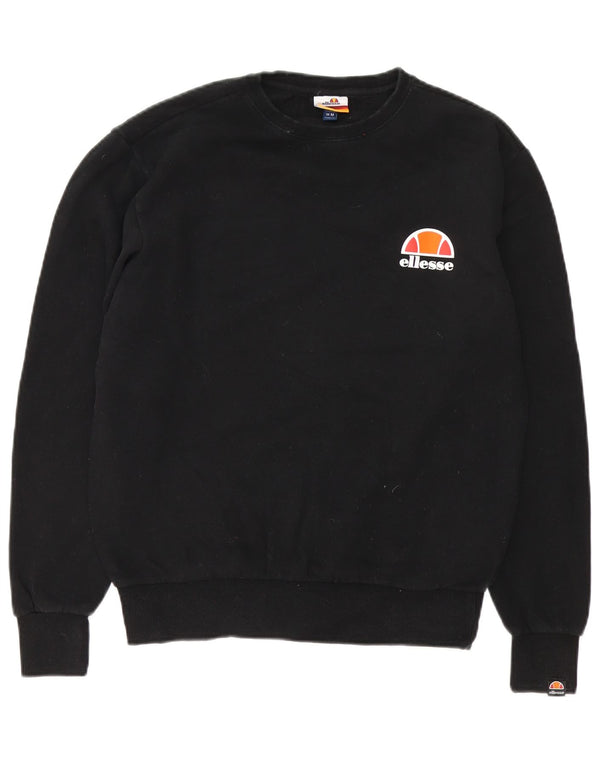 Ellesse Herre Sweatshirt Jumper Medium Sort Bomuld