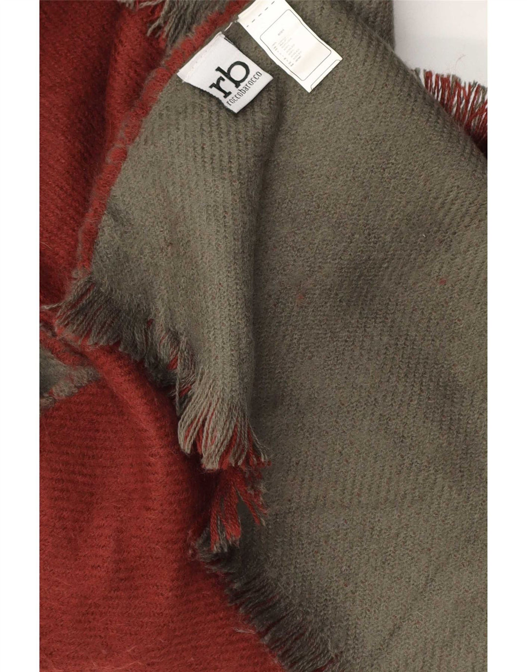 Roccobarocco Dame Poncho Coat One Size Bourgogne Akryl