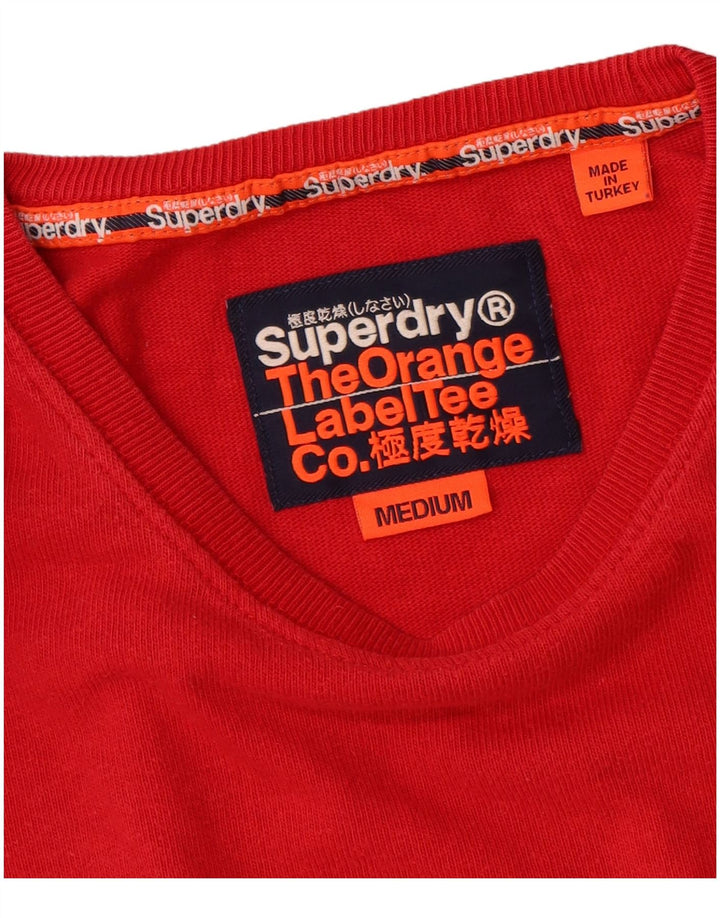 Superdry Herre Top Langærmet Medium Rød Bomuld