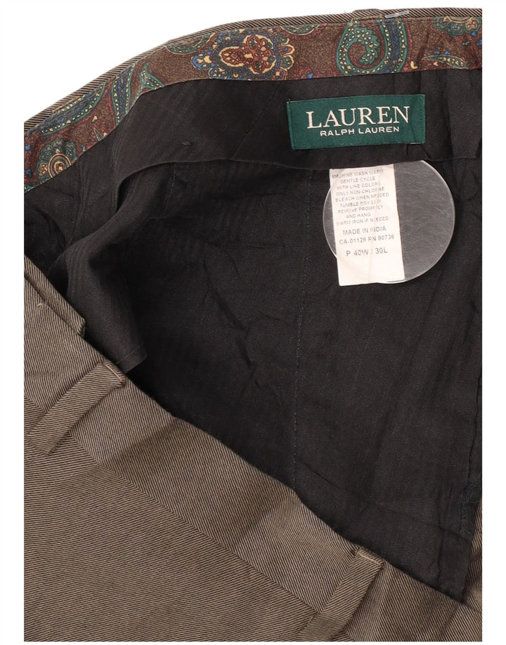 Ralph Lauren Herre lige jakkesæt bukser W40 L30 Grå polyester