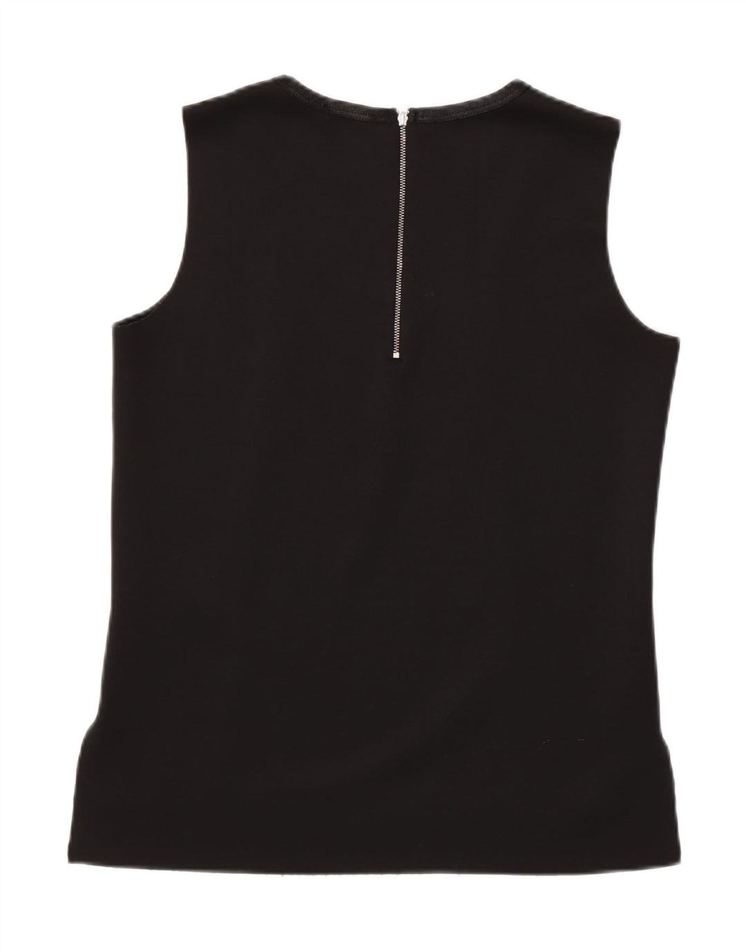 ZARA Womens Graphic Vest Top UK 14 Large Black Colourblock Polyester