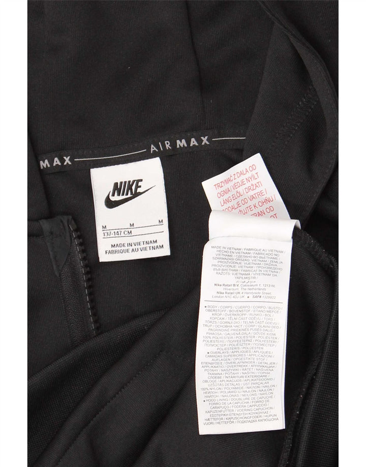 Nike hættetrøje med lynlås til drenge 10-11 år Medium Sort polyester