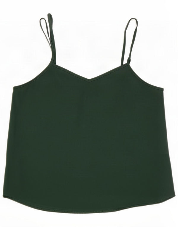 Topshop Womens Cami Top UK 10 Small Green