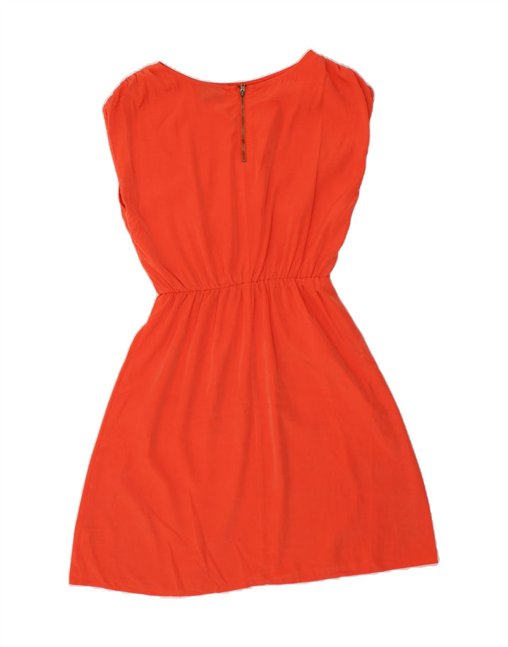 MOSSIMO Womens Sleeveless A-Line Dress UK 10 Small Orange Polyester Vintage Mossimo and Second-Hand Mossimo from Messina Hembry 