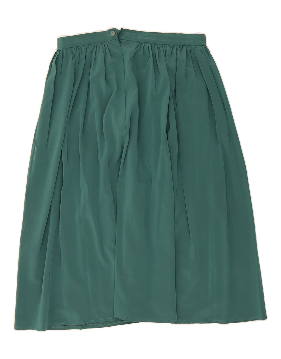 COUNTRY CASUAL Womens Flared Skirt UK 16 Large W32 Green Polyester Vintage Country Casual and Second-Hand Country Casual from Messina Hembry 