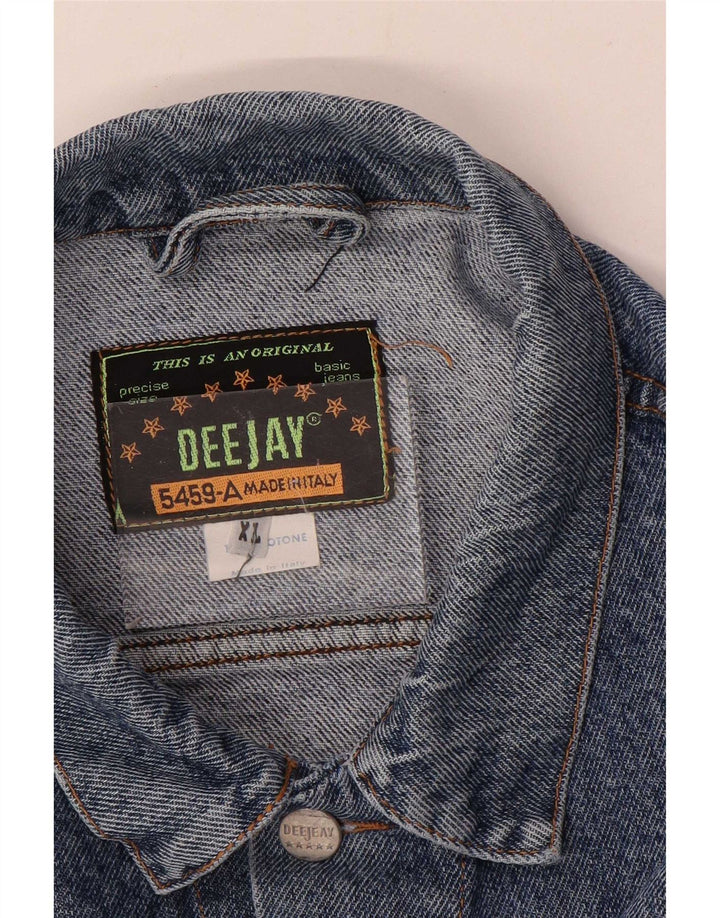 Vintage denimjakke til mænd UK 42 XL blå bomuld