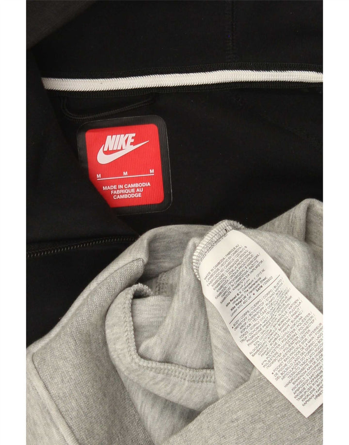 Nike hættetrøje med lynlås til mænd mellemgrå Colourblock Bomuld