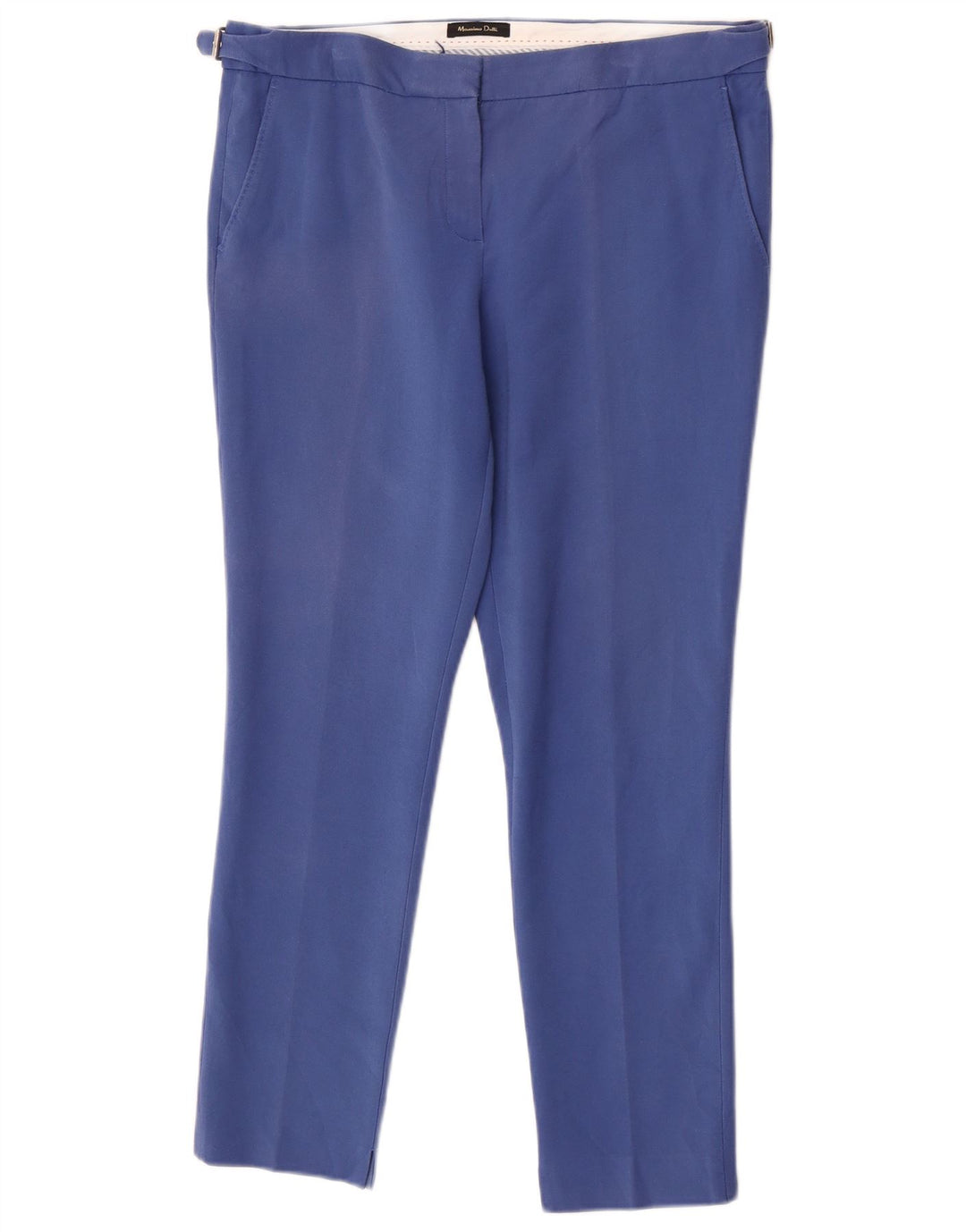 Massimo Dutti Dame Slim Chino Bukser EU 42 Large W32 L27 Blå