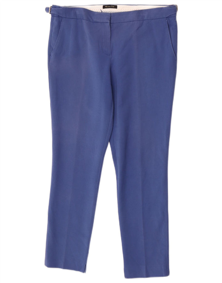 Massimo Dutti Dame Slim Chino Bukser EU 42 Large W32 L27 Blå