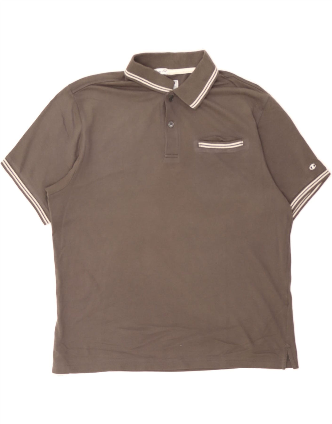 CHAMPION Mens Easy Fit Polo Shirt Medium Grey Cotton Vintage Champion and Second-Hand Champion from Messina Hembry 
