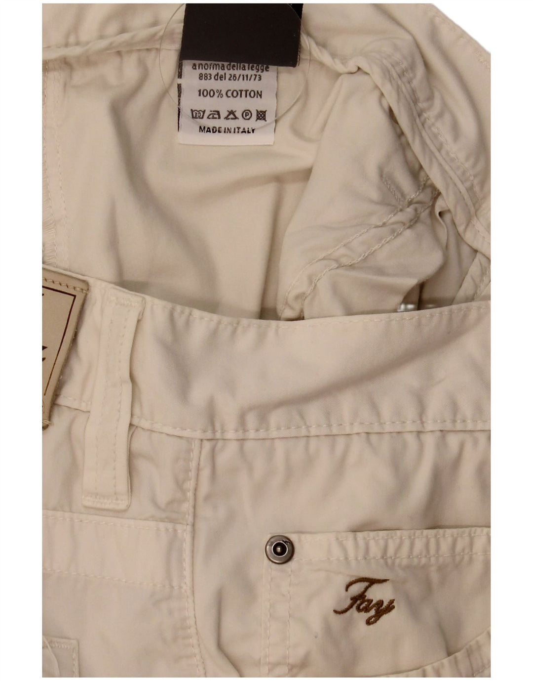 Fay Herre Casual Shorts W38 XL Beige Bomuld
