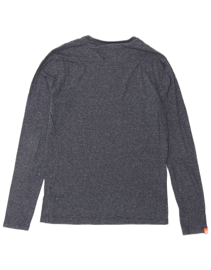 SUPERDRY Herre Top Langærmet Medium Navyblå Bomuld
