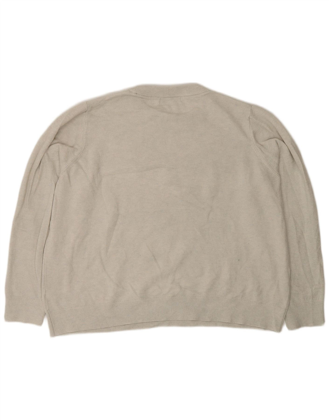 Marks & Spencer Herre sweater med rund hals XL Grå polyester