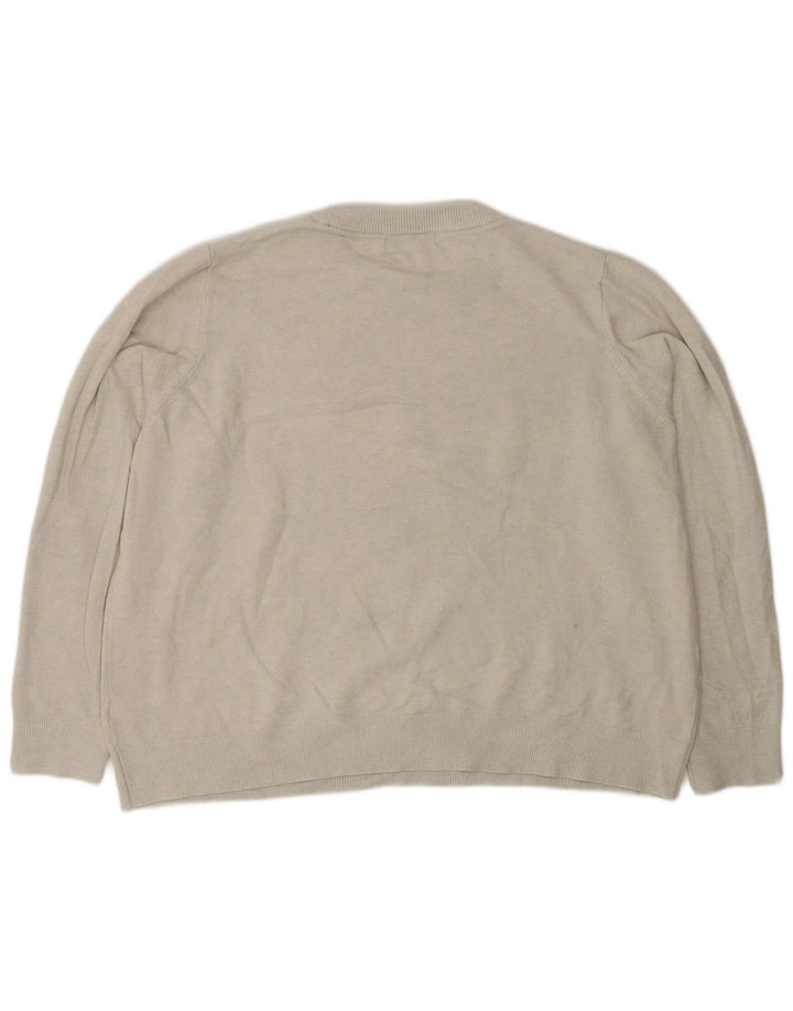 Marks & Spencer Herre sweater med rund hals XL Grå polyester