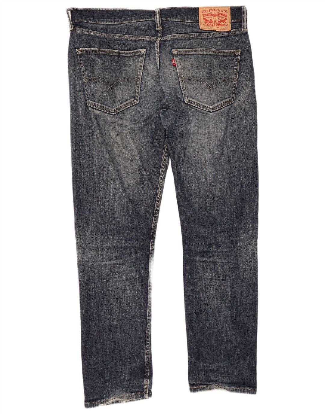 LEVI'S Herre 509 Straight Jeans W32 L30 Marineblå Bomuld