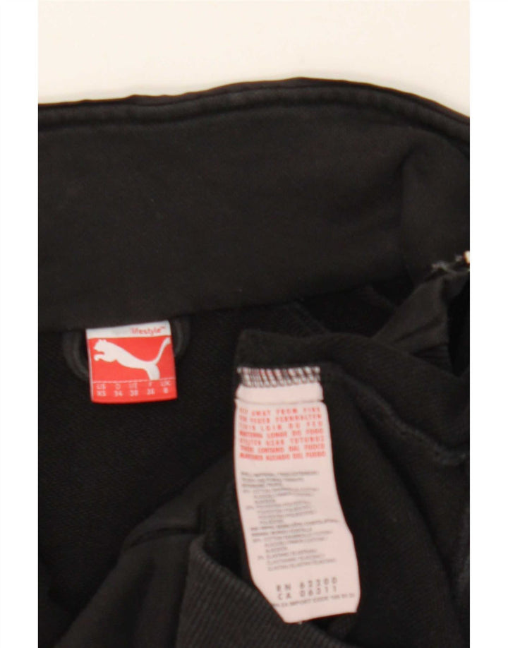 Puma Womens Crop træningsdragt topjakke UK 8 Small Black Bomuld