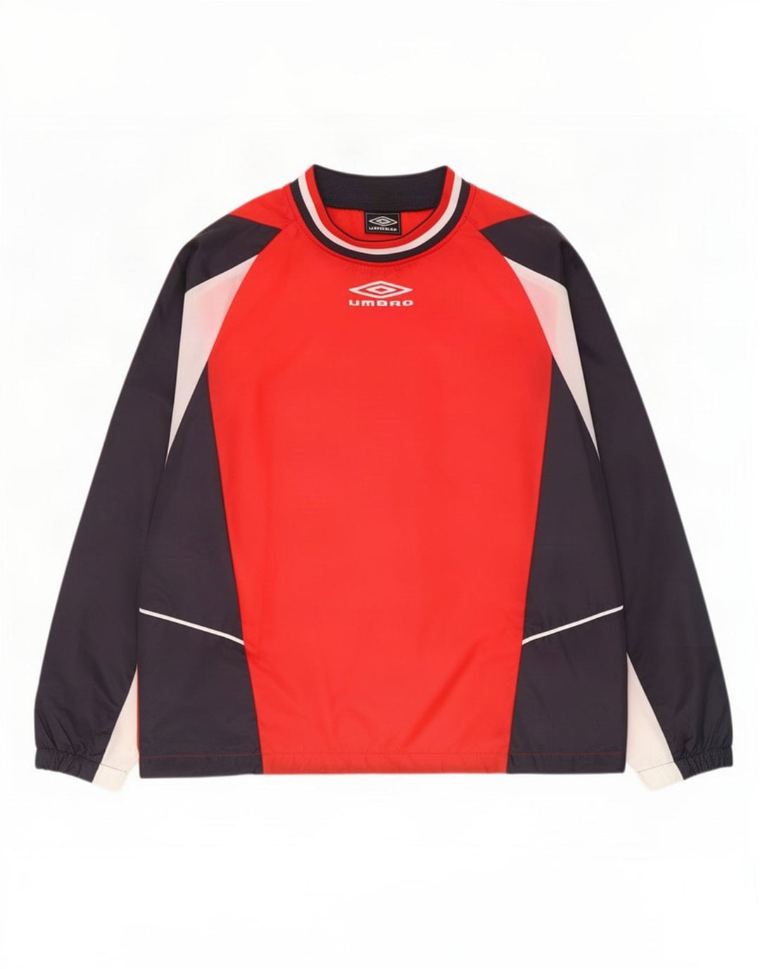 Umbro Herre Pullover Træningsdragt Top Jakke Lille Rød Colourblock Polyester