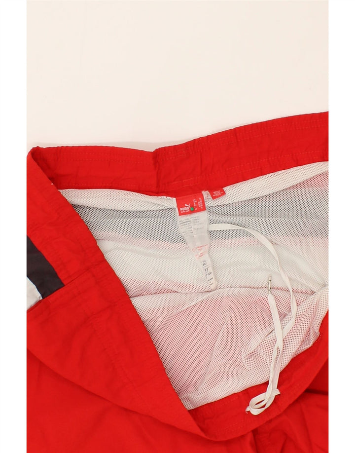 PUMA Mens Swimming Shorts XL  Red Colourblock Polyester Vintage Puma and Second-Hand Puma from Messina Hembry 