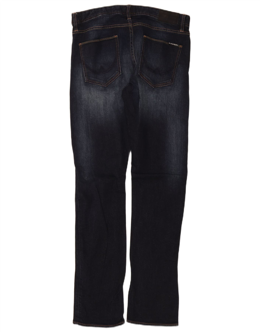 SUPERDRY Slim Jeans til mænd W34 L34 Marineblå bomuld
