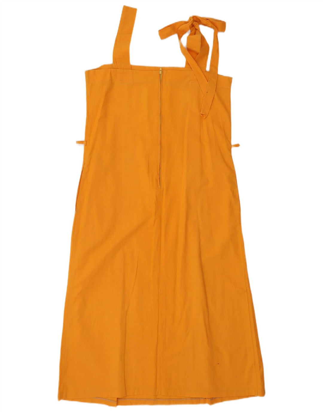 Vintage ærmeløs solkjole til kvinder IT 44 Medium Orange