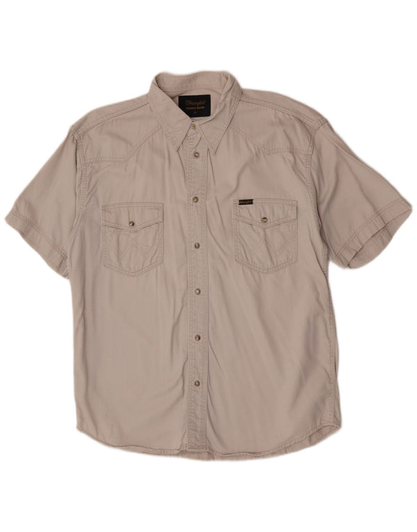 Wrangler vestlig kortærmet herreskjorte XL Beige