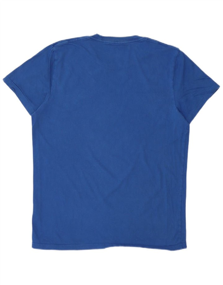 HOLLISTER Herre T-Shirt Top Medium Blå Bomuld