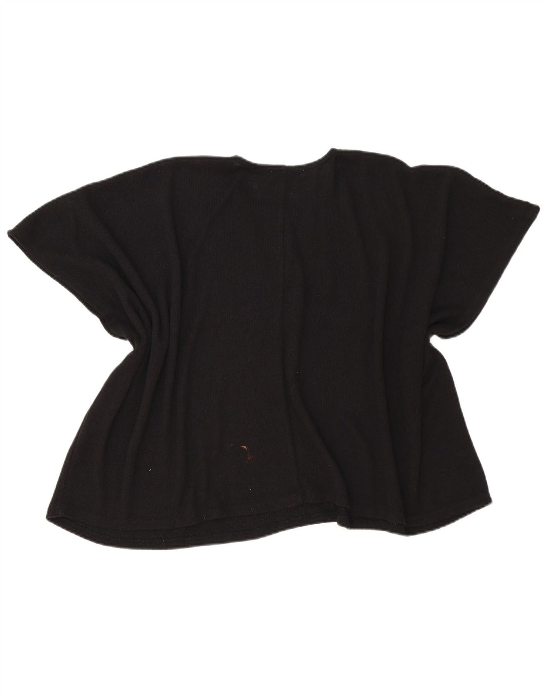 Zara Dame Poncho Bluse Top UK 14 Medium Sort Viscose