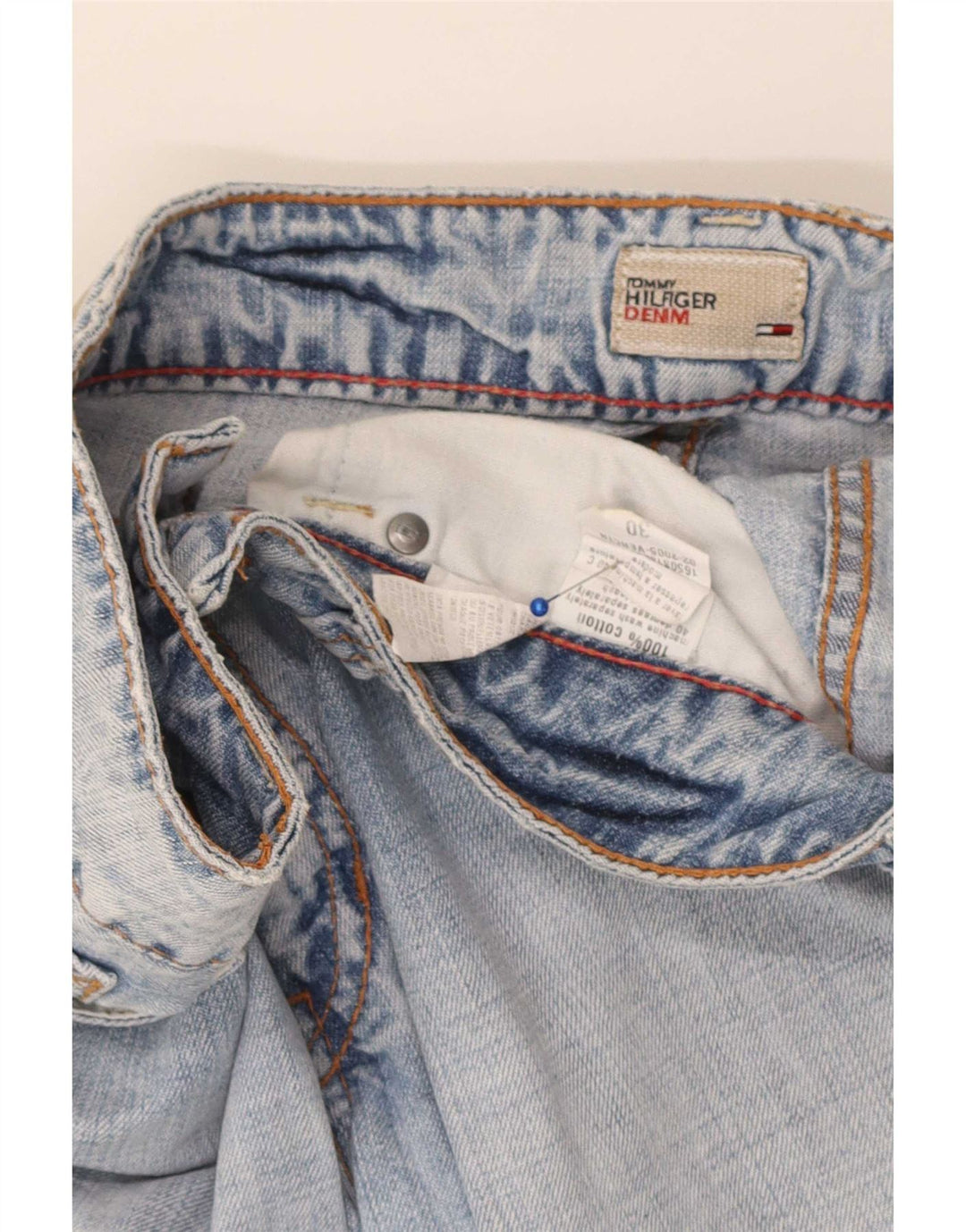 Tommy Hilfiger Dame Capri Jeans W30 L21 Blå Bomuld