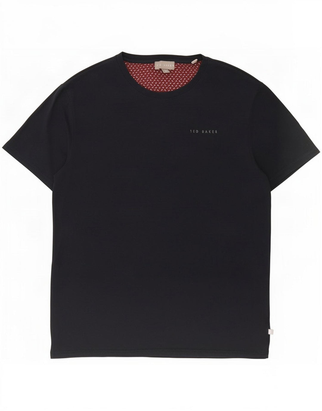 Ted Baker Herre T-Shirt Top Medium Marineblå Bomuld