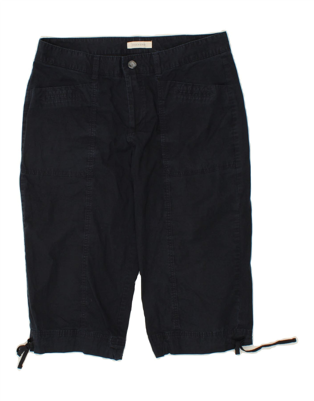 DOCKERS Womens Bermuda Shorts US 12 Large W34 Navy Blue Cotton Vintage Dockers and Second-Hand Dockers from Messina Hembry 