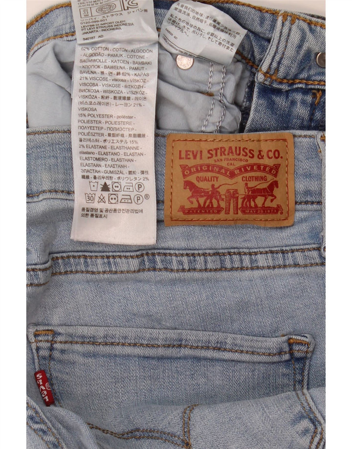 Levi's Dame 314 Shaping Straight Jeans W32 L30 Blå Bomuld